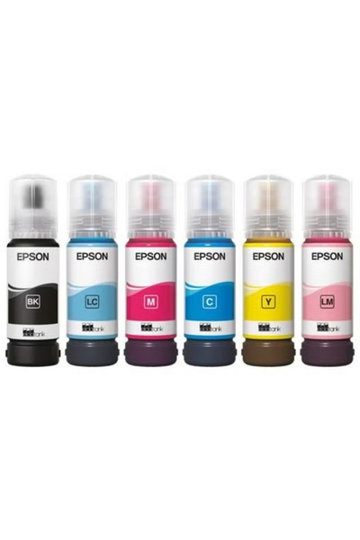EPSON 108 زجاجة حبر أصفر EcoTank سعة 70 مل للطابعات L8050 وL18050 - حتى 2100 صفحة