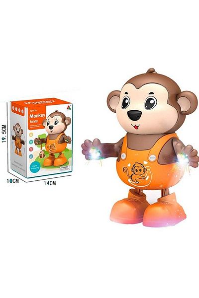 Toybox Swinging and Dancing Musical Monkey Toy with Light and Melodious Music