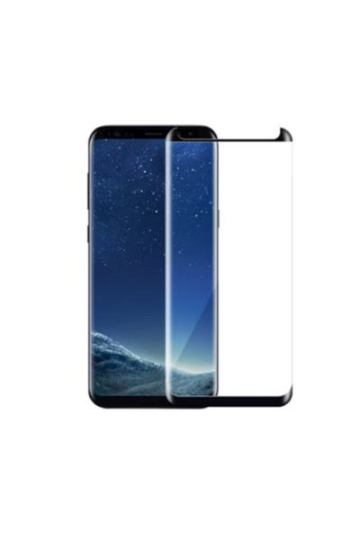 OEM Protector de ecran compatibil cu Samsung Galaxy S8 Plus, sticlă securizată neagră 9H