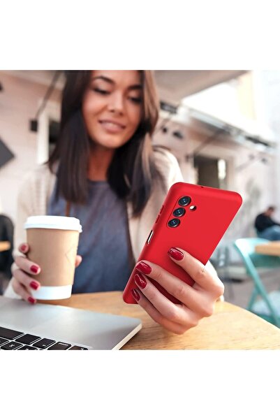 SOHO Protective Case for Samsung Galaxy S23 FE, Liquid Silicone, Red