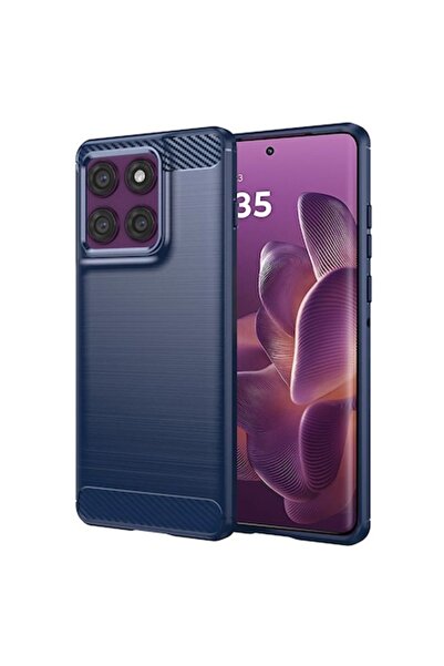 CLOUD Case for Motorola Edge 60 Pro, F53, Polyurethane, Blue