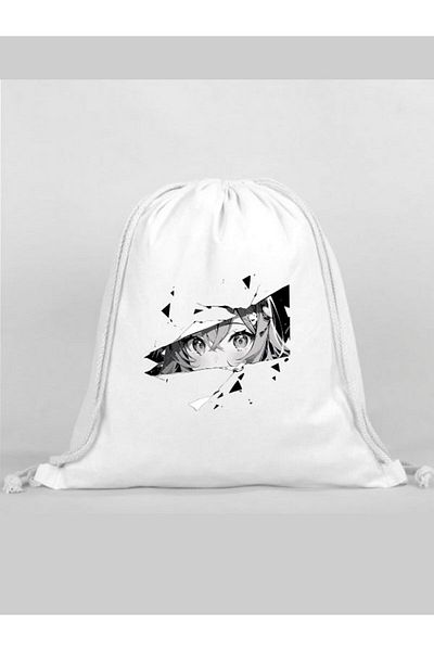 Özcan Tasarım Anomi Printed Backpack - Drawstring Sports Bag