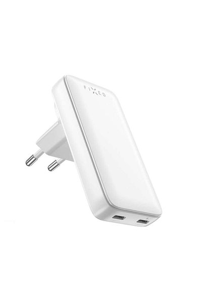 CLOUD EU Charger, Type-C, 45W, H76, Fixed Slim FIXCG45S 2CD WH, White