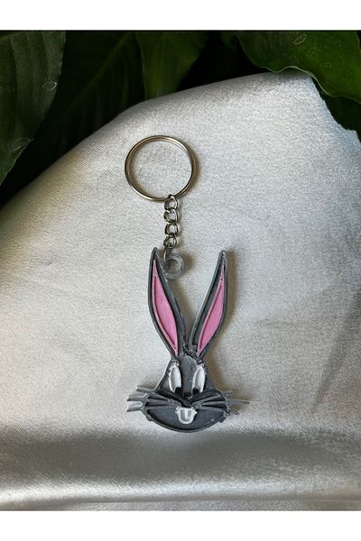 Gonulella Bugs Bunny Keychain 3D Cartoon Keychain