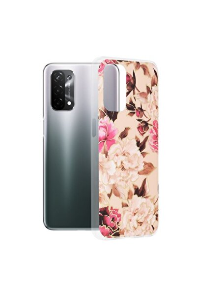 OEM Husa pentru Oppo A54 5G, Techsuit Marble Series, culoarea Mary Berry Nude