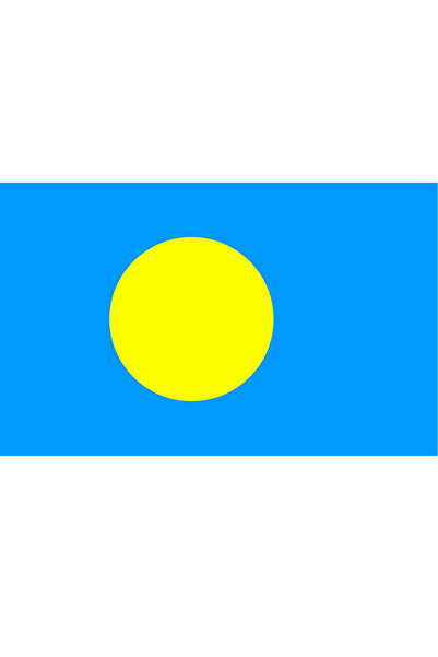 Ti Play PALAU ISLANDS FLAG 45x28CM PICTURĂ PE PERETE PENTRU TABLĂ FĂRĂ CADRU TABLĂ PVC