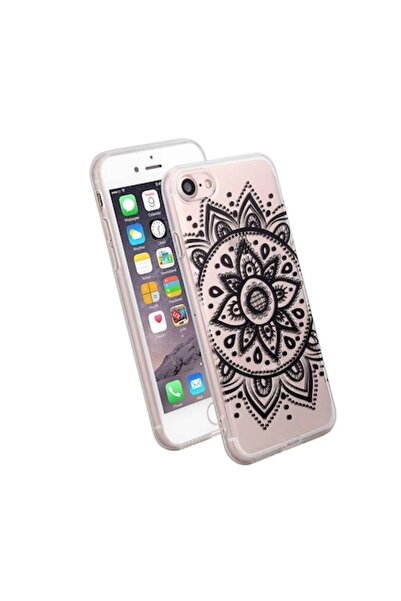 Bibilel Carcasă de protecție transparentă din silicon cu motive florale pentr...