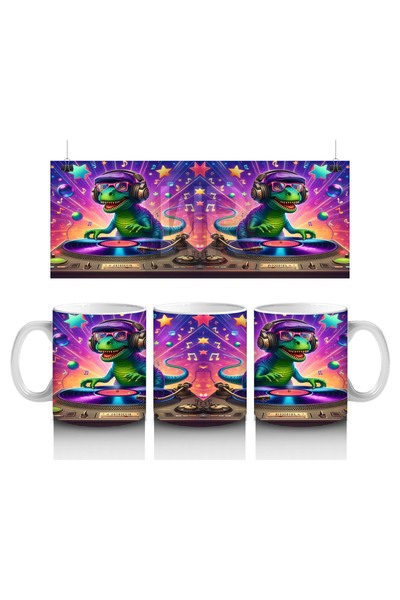 Luluyen كوب دي جي ديناصور للحفلات بنمط يحب الأطفال الحليب