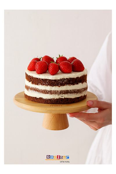 Bonjour Gift & Hobby Mien 25 cm Footed Cake Presentation Plate Decorative Plate
