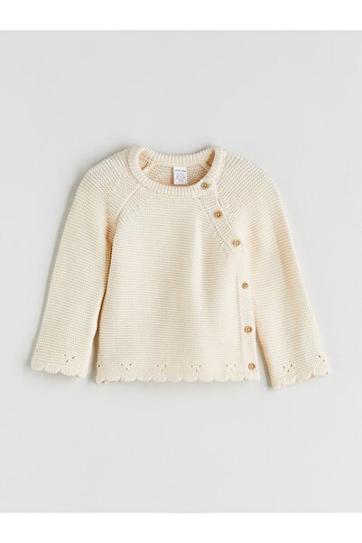 LC Waikiki LCW baby YENİ SEZON Kız Bebek Triko Hırka ve Pantolon 2'li