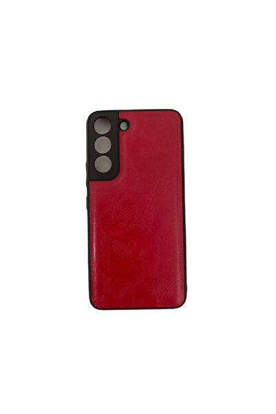 SOHO Protective Case Compatible with Samsung Galaxy S22 5G, Back Cover, Leather, Red