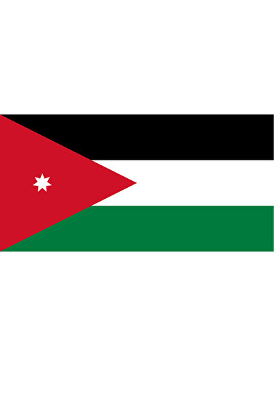 Ti Play Pictură de perete cu steagul țării JORDANIA 45x22CM Pictură din PVC f...