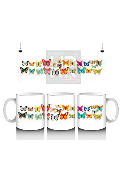 Luluyen النسر الأبيض ينظر من خلال الجدار المتشقق - كوب قهوة مطبوع