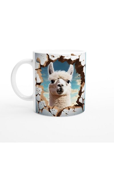 Luluyen Sky Themed Lama Printed Mug