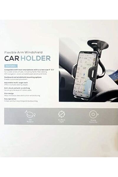 Go-Des Flexible Arm Windshield Car Holder