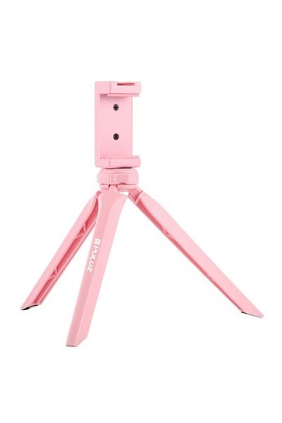 OEM Mini tripod for smartphones and sports cameras, pink and flexible