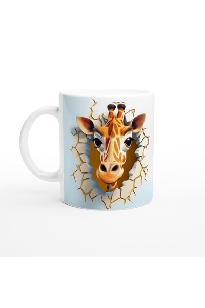 Luluyen Curious Giraffe Drilling the Wall Mug