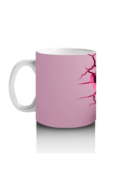 Luluyen Strong Rhino through the Broken Wall - Printed Coffee Mug