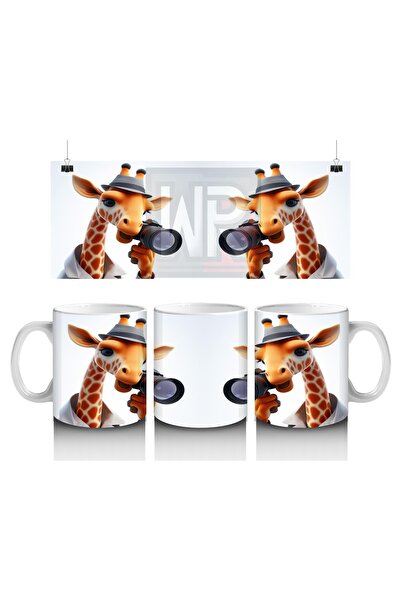 Luluyen Giraffe Explorers Mug with Binoculars That Make Children Love Milk