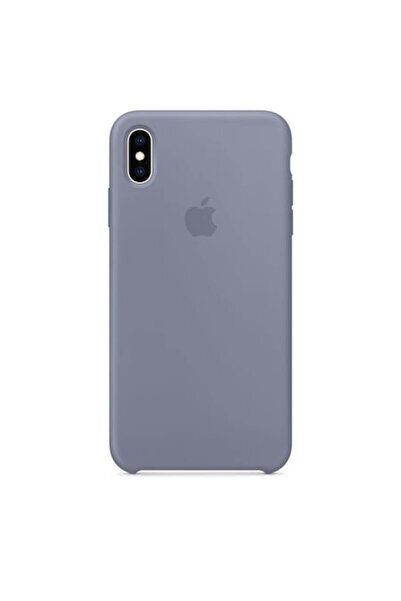 Bibilel Protective Back Case with Apple Logo for iPhone XS, Silicone, Gray