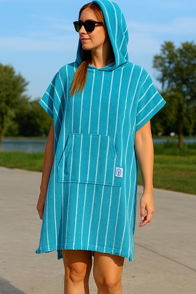 LaraLisa Collection 100% Cotton Unisex Poncho with Hooded Pocket (100 Length-100 Width)