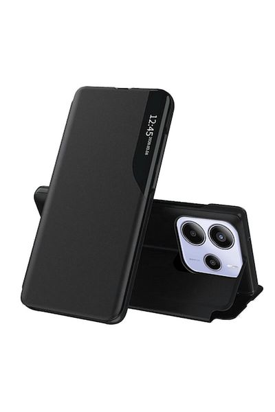GERICOM Husa pentru Xiaomi Redmi Note 14 5G, X26, Piele ecologica, Black