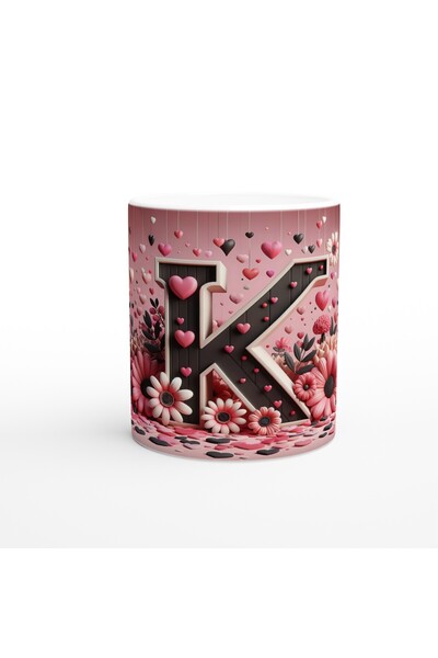 Generic Brand كوب على شكل حرف K جمالي مخطط