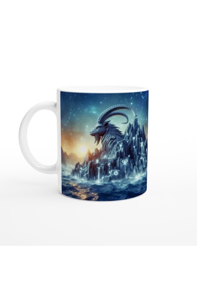 Luluyen Capricorn Printed Coffee Cup - Astral Submarine World Vs3