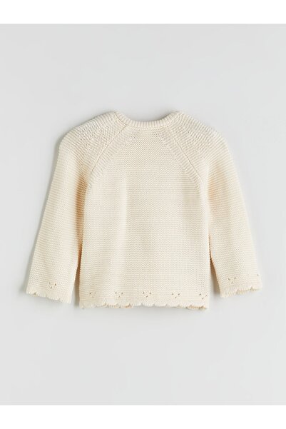 LC Waikiki LCW baby YENİ SEZON Kız Bebek Triko Hırka ve Pantolon 2'li