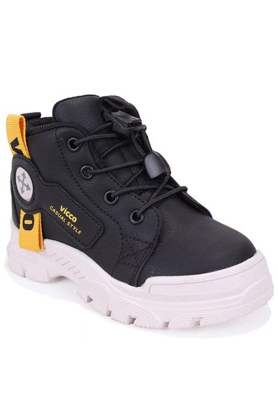 Vicco Marcus 946B24K407 Black Orthopedic Daily Boy's Boots