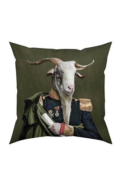 Adawall Mr. Goat Pillow/Cushion (Filler Bead Fiber, Nation. Washing and Fading Certificate)