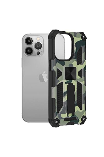 Bibilel Защитен калъф за iPhone 13 Pro Max, функция за пейзажен монтаж, автом...