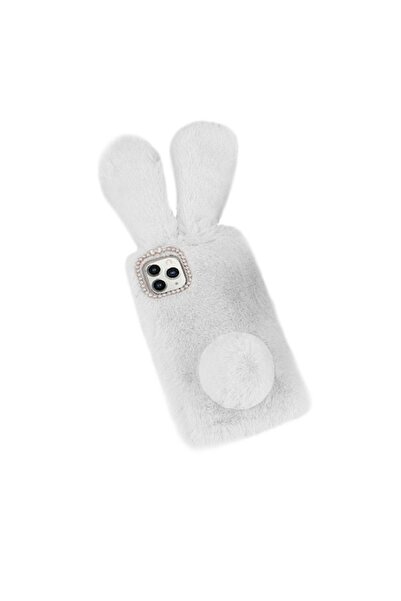 CLOUD Husa Iepuras de Plus compatibila cu iPhone 14, Gri