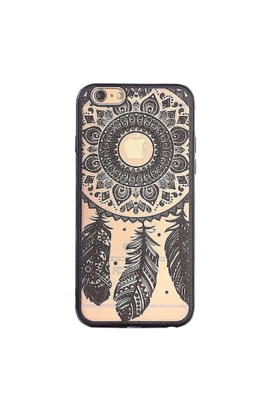 dalip Protective case for iPhone 6S - tribal pattern, transparent black (BBL794)