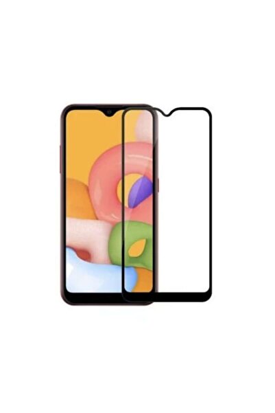 Bibilel Flexible Hard Polymer Screen Protector for Samsung A02S (Black-Transparent)