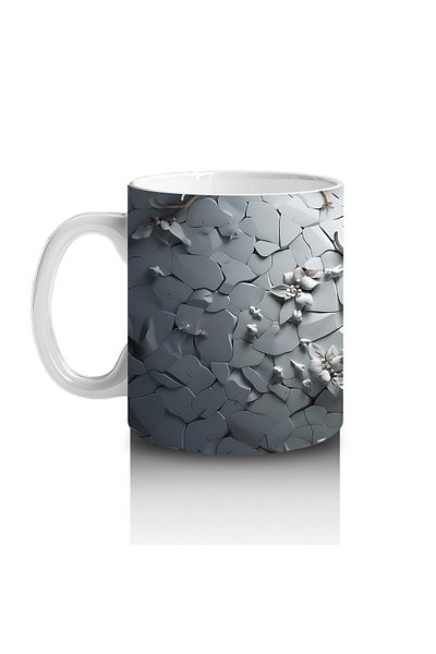 Luluyen Deer Head Silhouette in the Dark Crack – Printed Coffee Mug