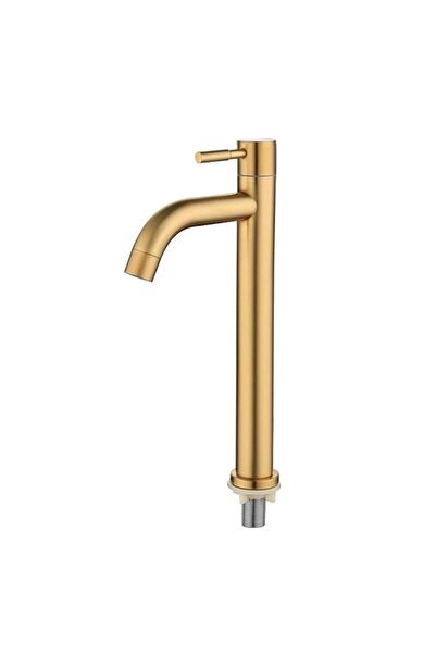 Choice GoldB Baokemo Stainless Steel Quick Open Heighten Single Cold Kitchen Sink Faucet Bathroom Counter B