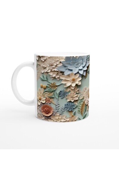 Luluyen Natural Spring Breeze Relief Floral Mug Cup