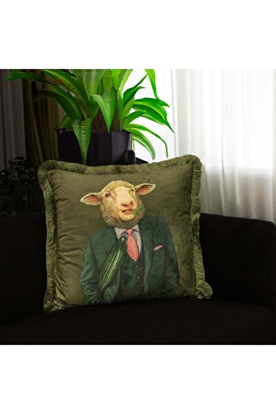 Adawall Mr. Sheep Pillow Pillow/Cushion (Filler Bead Fiber, Nation. Washing and Fading Certificate)