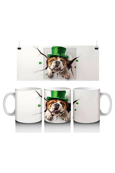 Luluyen Labrador Wearing a Lucky Hat – Printed Coffee Mug