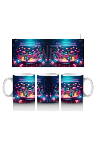 Luluyen كوب سباركلي فطر وورلد لمحبي الحليب للأطفال