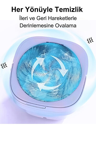 ALFAGİFT 11 Litre Katlanır Mini Çamaşır Makinesi– Taşınabilir Sessiz Bebek Çamaşırı Kamp Seyahat