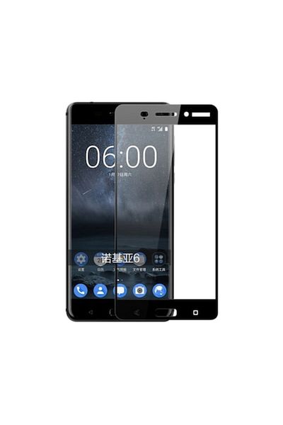 Bibilel Tempered Glass 9H Screen Protector for Nokia 8, Black