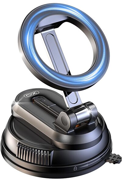 Xo Magsafe Uyumlu Araç Telefon Tutucu – Güçlü Manyetik Vakumlu, 360° Ayarlı S...