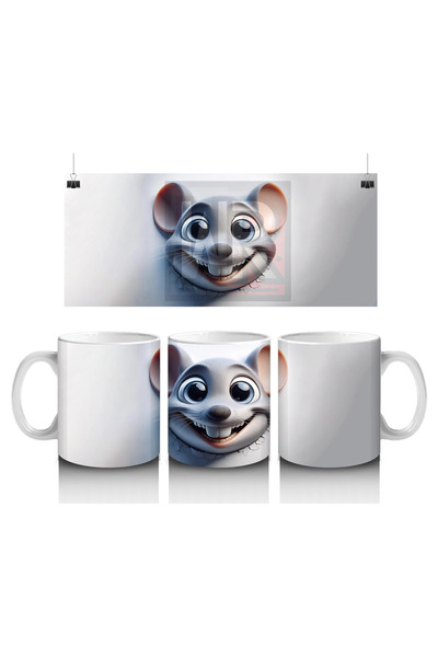 Luluyen Smiling Cute Mouse – Printed Coffee Mug