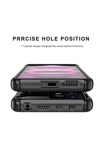 OEM Protective case for Xiaomi Redmi Note 12/ Poco X5, Hybrid Armor, Black
