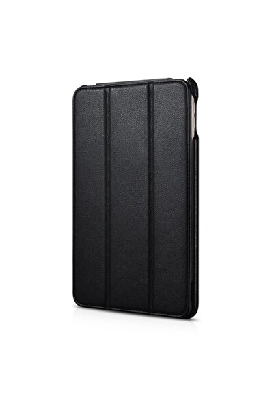 ICARER Flip Cover Case for iPad Mini 5, Genuine Leather, Vintage Folio, Black