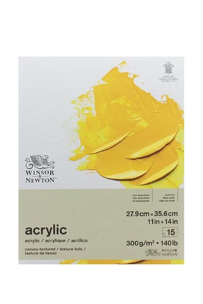 Winsor Newton Galeria Acrylic Painting Pad – Heavyweight Textured Paper for Acrylics