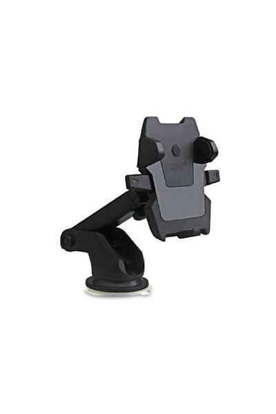 Bibilel Car phone mount with suction cup and flexible arm, holder for phones up to 5.5 inch, black, BBL639