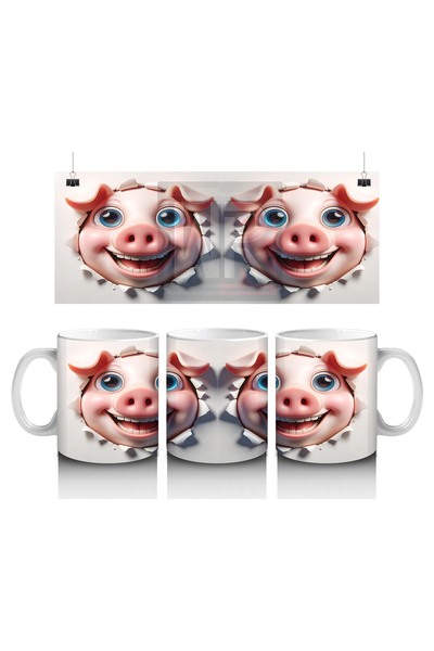 Luluyen كوب زوج من الخنازير اللطيفة يحب الأطفال الحليب